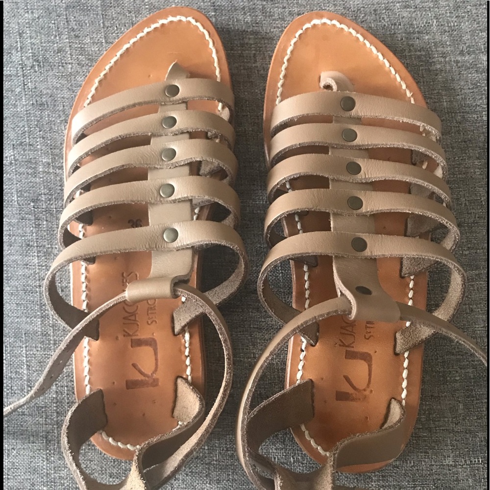 K Jacques St Tropez Gladiator Sandal size 36